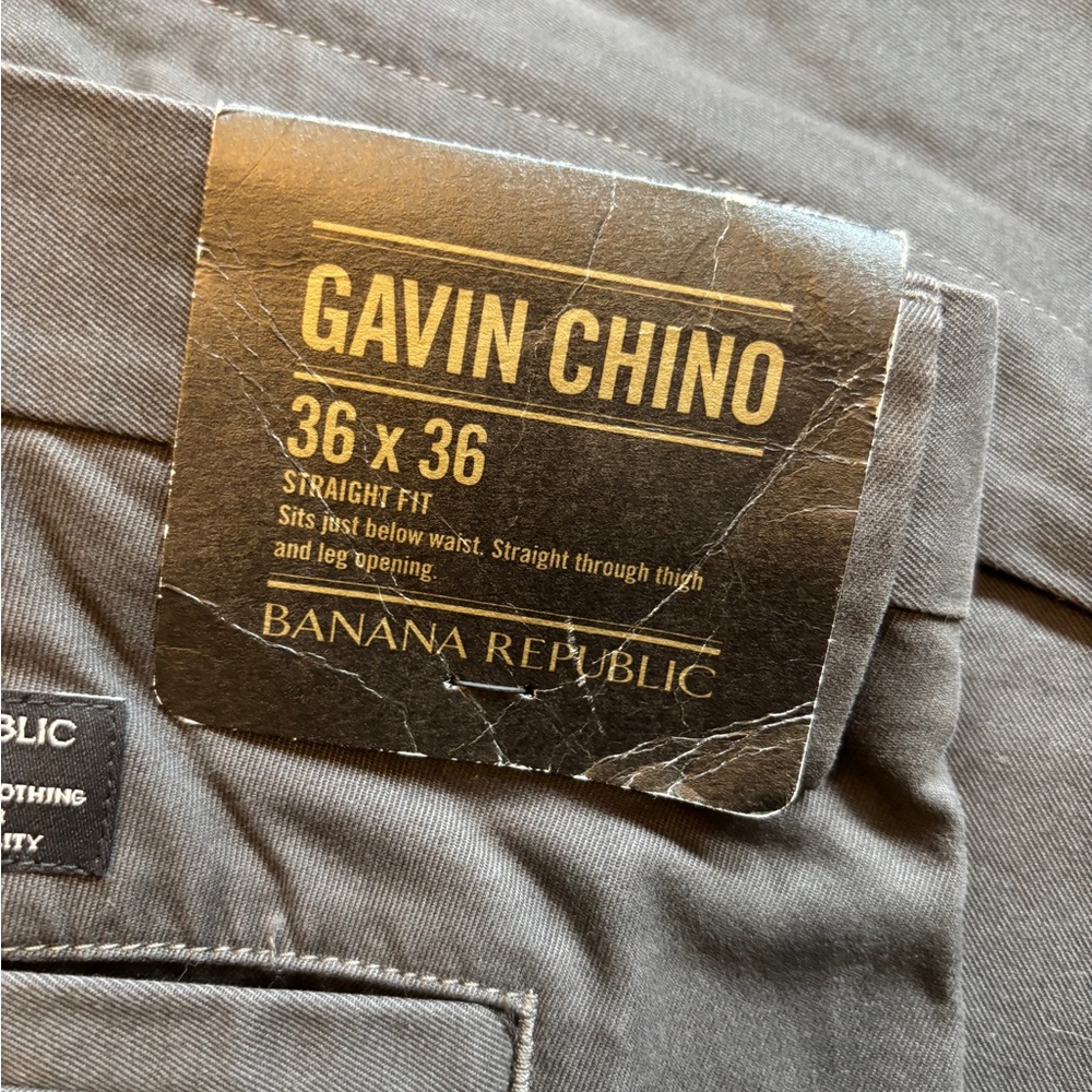 Banana Republic Gray Chinos Gavin Collection